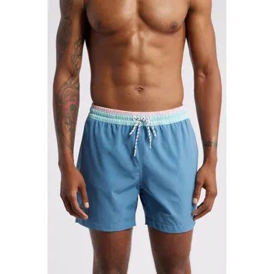 Chubbies The Gravel Roads 5.5-inch Swim Trunks In Dusty Blue