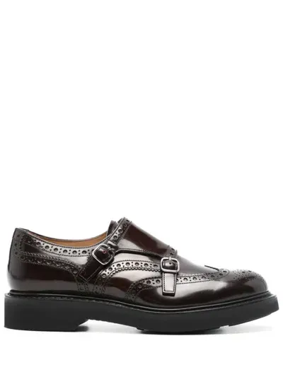 Church's Brogue-trim Monk Shoes In Brown