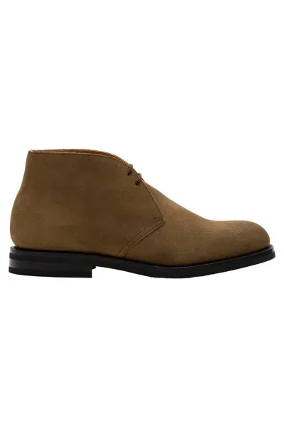 Church's Beige Suede Ryder 3 Lw Desert Boot In Mud