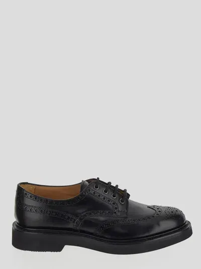 Church's Lichfield Brogue Derby Shoes In Black