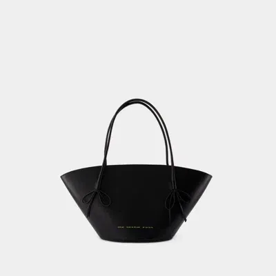 Chylak Big Shopper Bag With Bows -  - Leather - Black