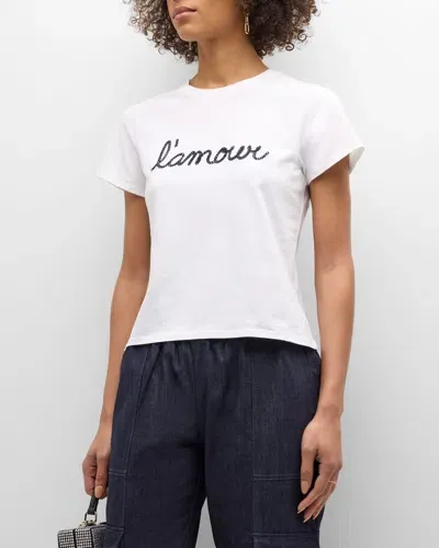 Cinq À Sept Bella L'amour Short-sleeve Cotton T-shirt In White