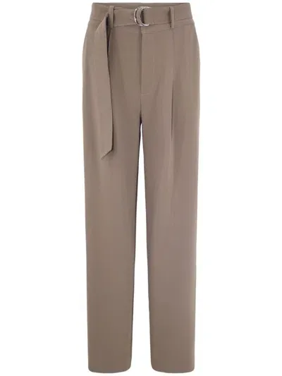 Cinq À Sept Belted Genna Trousers In Neutrals