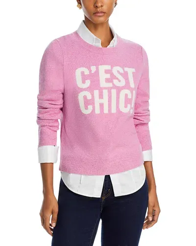 Cinq À Sept Cinq A Sept C'est Chic Wool Blend Sweater In Pink Quartz