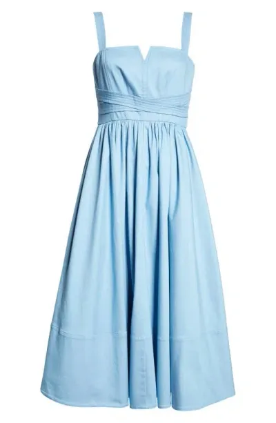 Cinq À Sept Cornelia Denim Sundress In Blissful Blue