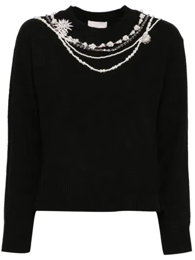 Cinq À Sept Necklace Lilliana Pullover In Black