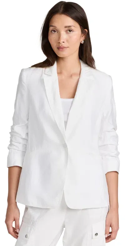 Cinq À Sept Tumbled Woven Khloe Blazer White