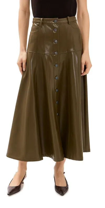 Cinq À Sept Veena Skirt Dark Olive