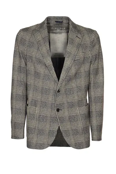 Circolo 1901 Check Patter Buttoned Blazer In Blue