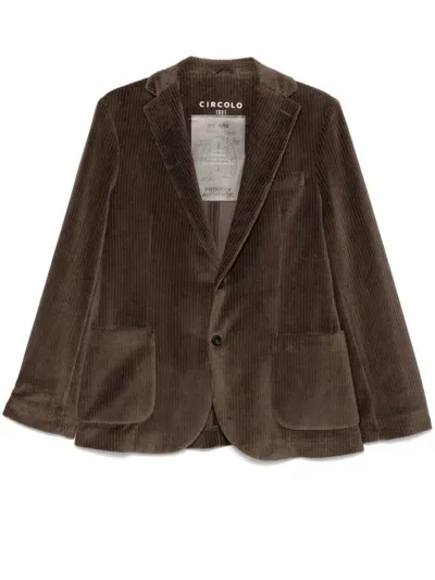 Circolo 1901 Corduroy Blazer In Green