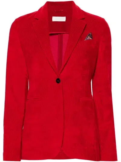 Circolo 1901 Corduroy Jacket In Red