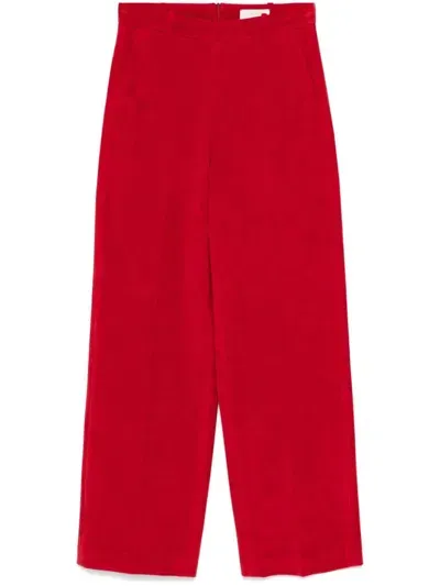 Circolo 1901 Corduroy Trousers In Red