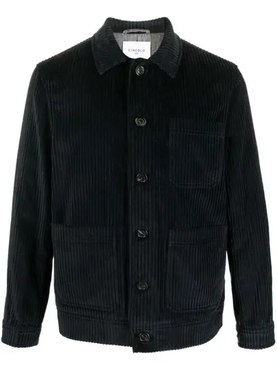 Circolo 1901 Buttoned Corduroy Jacket In Grey