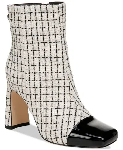 Circus Ny By Sam Edelman Easton Cap-toe Dress Booties In Black Tweed