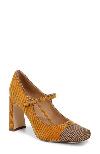 Circus Ny By Sam Edelman Elora Square Toe Mary Jane Pump In Frosted Apricot/chestnut