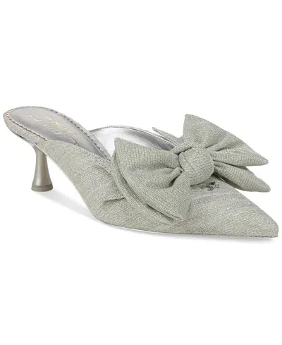 Circus Ny By Sam Edelman Fiona Mid-heel Bow Pumps In Silver Metallic