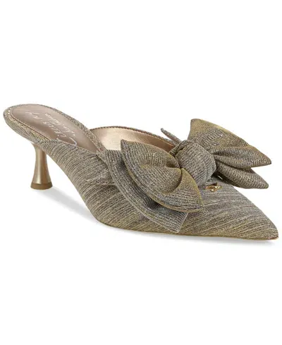 Circus Ny By Sam Edelman Fiona Mid-heel Bow Pumps In Soft Gold Metallic