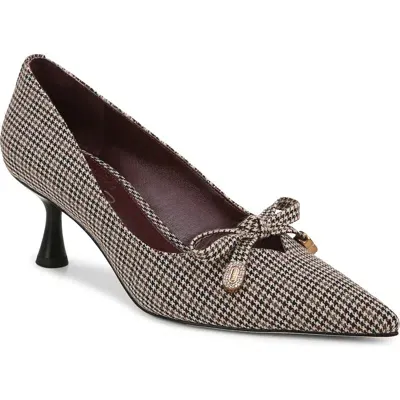 Circus Ny By Sam Edelman Fleur Pointed Toe Pump In Black,natural Tweed Multi