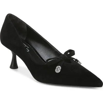 Circus Ny By Sam Edelman Fleur Pointed Toe Pump In Black Suede