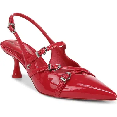 Circus Ny By Sam Edelman Fraya Slingback Pointed Toe Pump In Riviera Red Patent