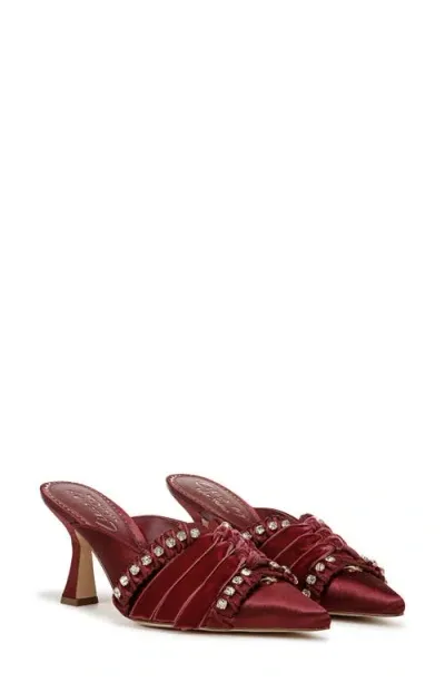 Circus Ny By Sam Edelman Tristyn Jeweled Velvet Mule Pump In Chianti