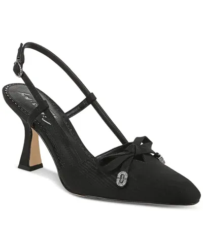 Circus Ny By Sam Edelman Women's Monica Pointed-toe Slingback Bow Pumps In Black