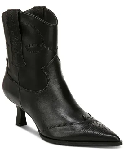 Circus Ny By Sam Edelman Women's Yolanda Kitten-heel Western Booties In Black Leather