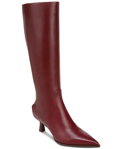 Circus Ny By Sam Edelman Women's Yulia Kitten-heel Dress Boots In Chianti Leather