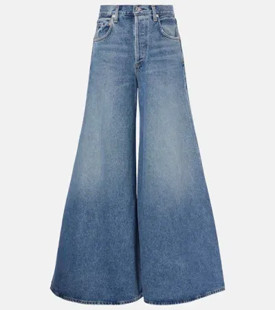 Citizens Of Humanity Amari Utlra Jean High-rise Wide-leg Jeans In Blue