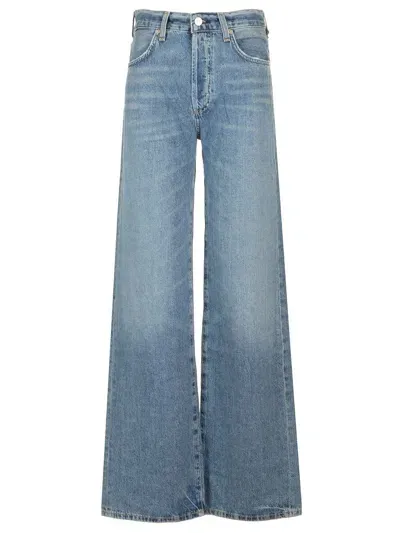 Citizens Of Humanity Annina Wide Leg Jeans In Blue