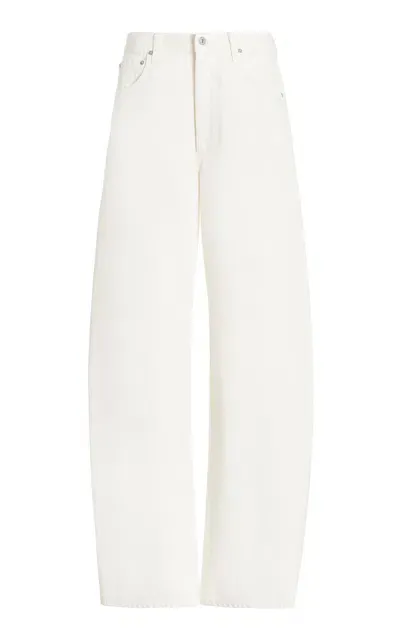 Citizens Of Humanity Ayla Rigid High-rise Baggy Jeans In White