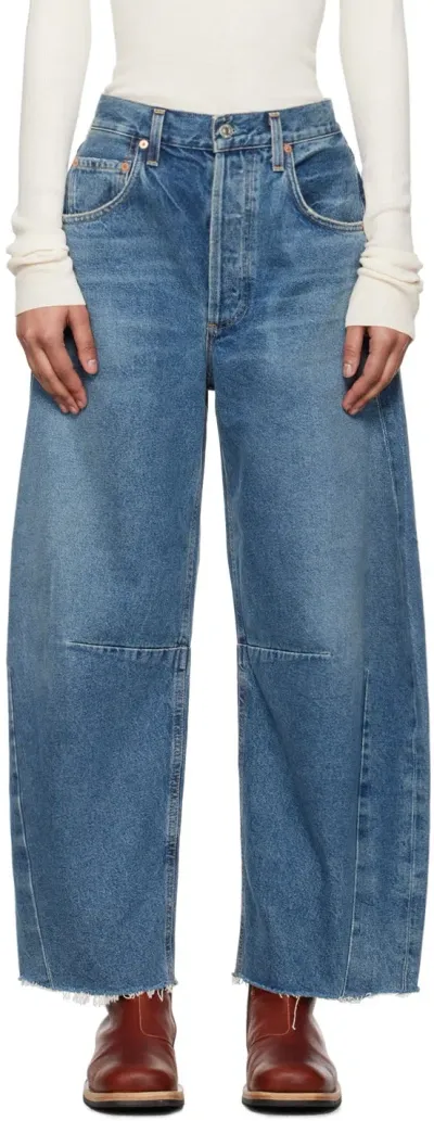 Citizens Of Humanity Blue Horseshoe Jeans In First Class