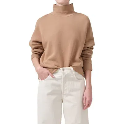 Citizens Of Humanity Cara Turtleneck Cotton Blend Sweatshirt In Surrey