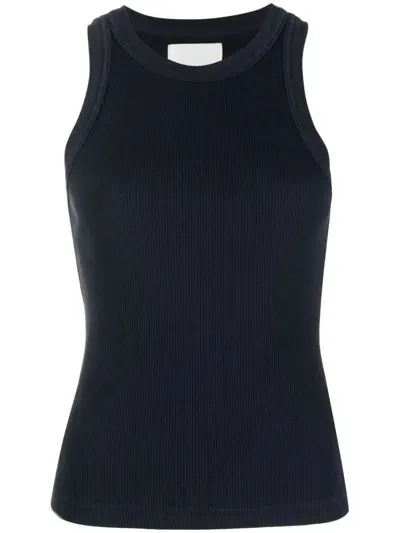 Citizens Of Humanity Sleeveless Ribbed Top In Dark Blue