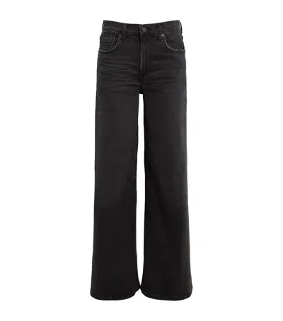 Citizens Of Humanity Loli Mid-rise Wide-leg Jeans In Black