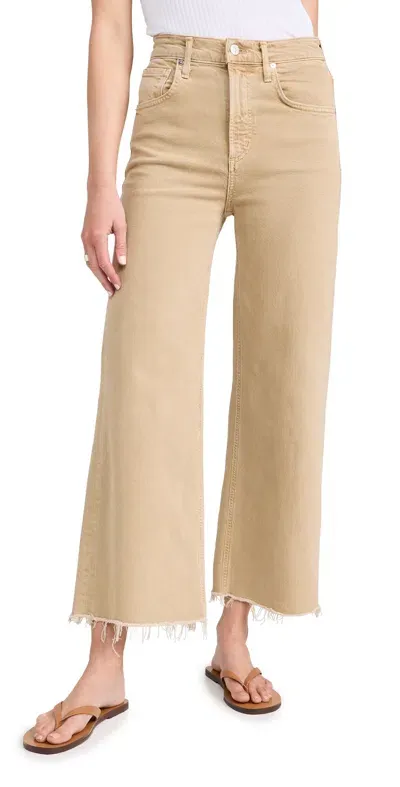 Citizens Of Humanity Lyra Wide Leg Crop Jeans Porcini