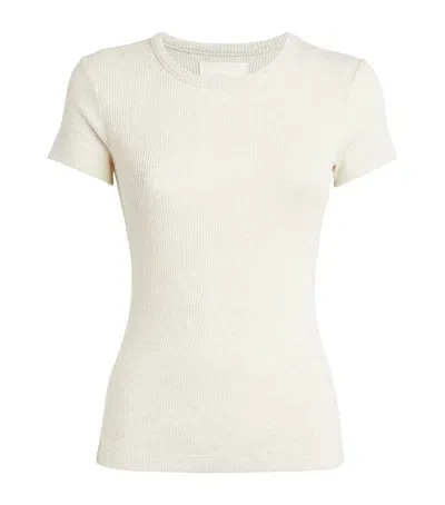 Citizens Of Humanity Ribbed Bree Baby T-shirt In Neutral