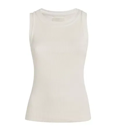 Citizens Of Humanity Ribbed Isabel Tank Top In Ivory