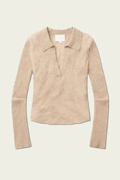 Citizens Of Humanity Simone Polo Sweater In Fawn In Neutral