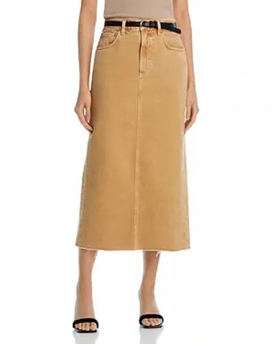 Citizens Of Humanity Verona Linen Column Skirt In Seychelles