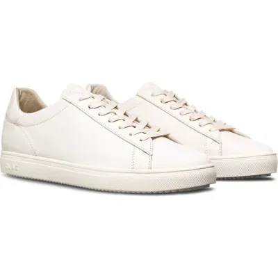 Clae Bradley Leather Sneaker In Triple Off White Leather