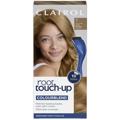 Clairol Root Touch-up Permanent Hair Dye Long-lasting Intensifying Colour With Full Coverage 30ml (various S In 7 Dark Blonde