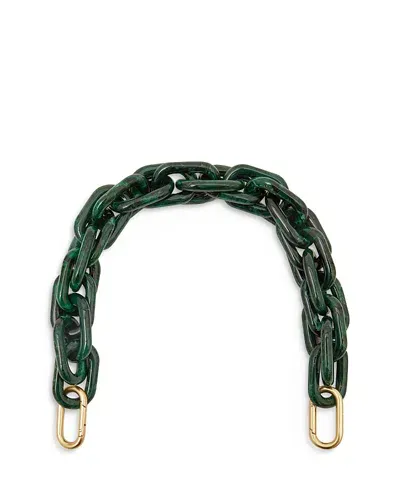 Clare V Shortie Strap - Resin In Malachite