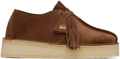 Clarks Originals Brown Trek Wedge Derbys In Mocha Bisque Sde