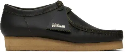 Clarks Originals Brown Wallabee Derbys In Forest Green Lea