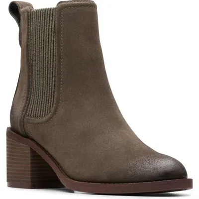 Clarksr Clarks(r) Chamberly Top Chelsea Boot In Mole Grey Suede