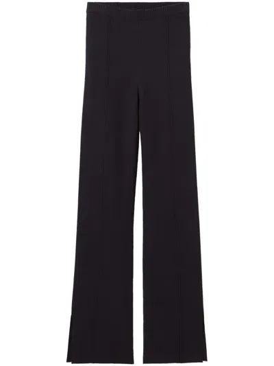 Claudie Pierlot Knitted Trousers In Gray