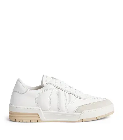 Claudie Pierlot Leather Low-top Sneakers In Nude