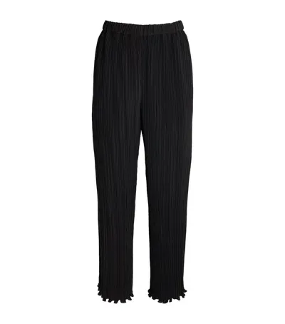 Claudie Pierlot Pleated Straight Trousers In Black