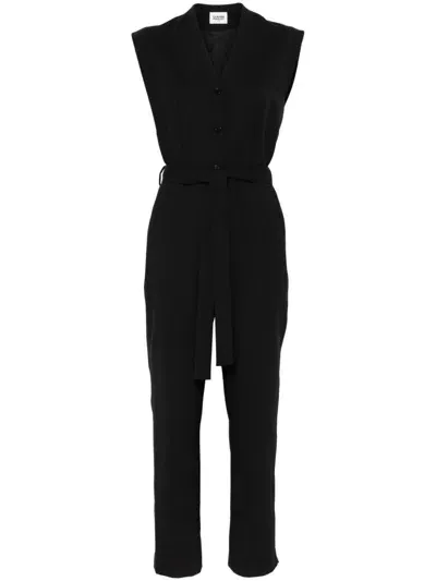 Claudie Pierlot Short-sleeve Jumpsuit In Black